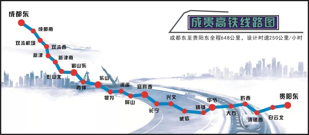 成貴高鐵將于2019年12月16日全線(xiàn)通車(chē)！